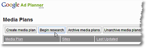 google ad planner tool