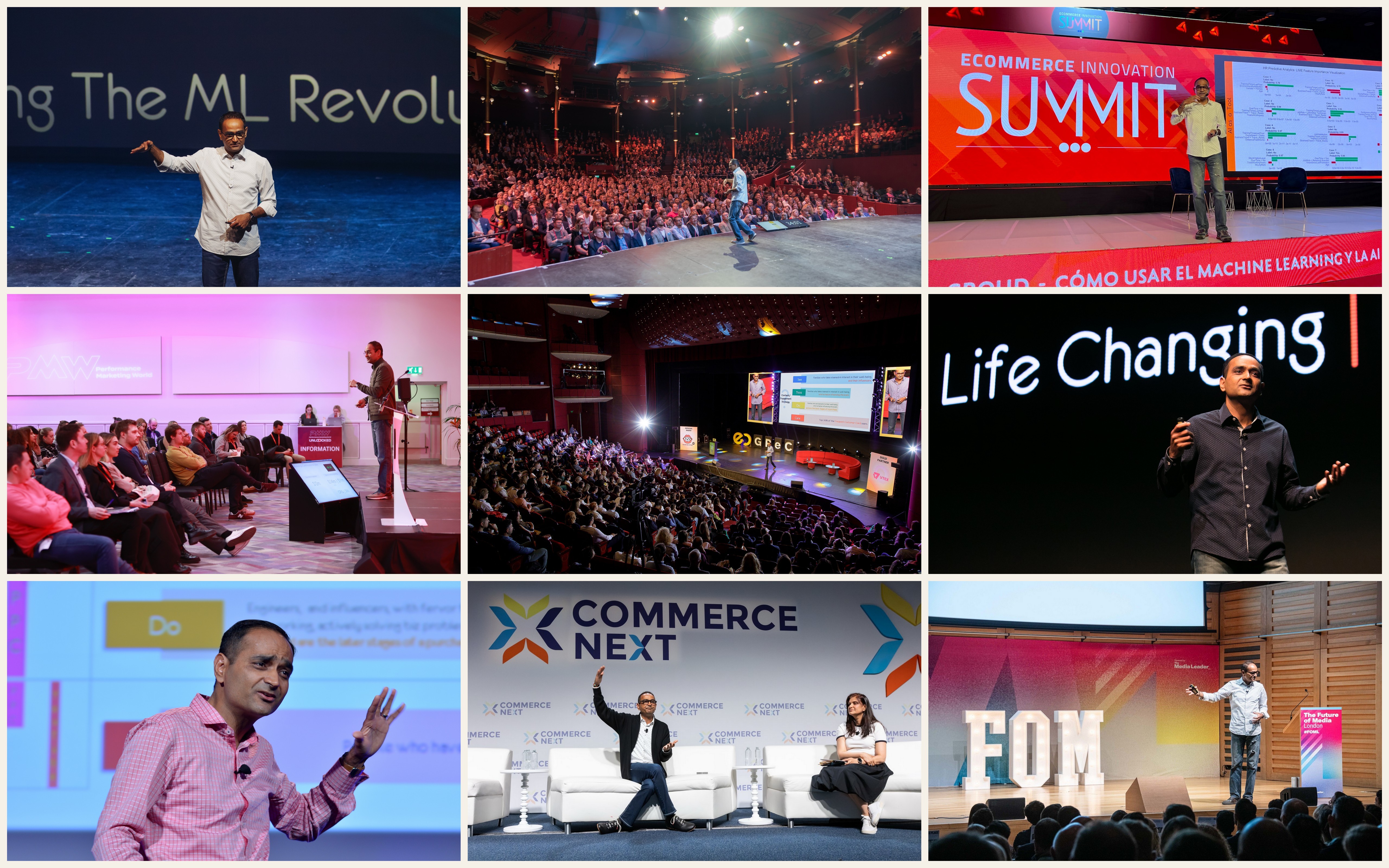 Avinash Kaushik speaking at keynote events and conferences